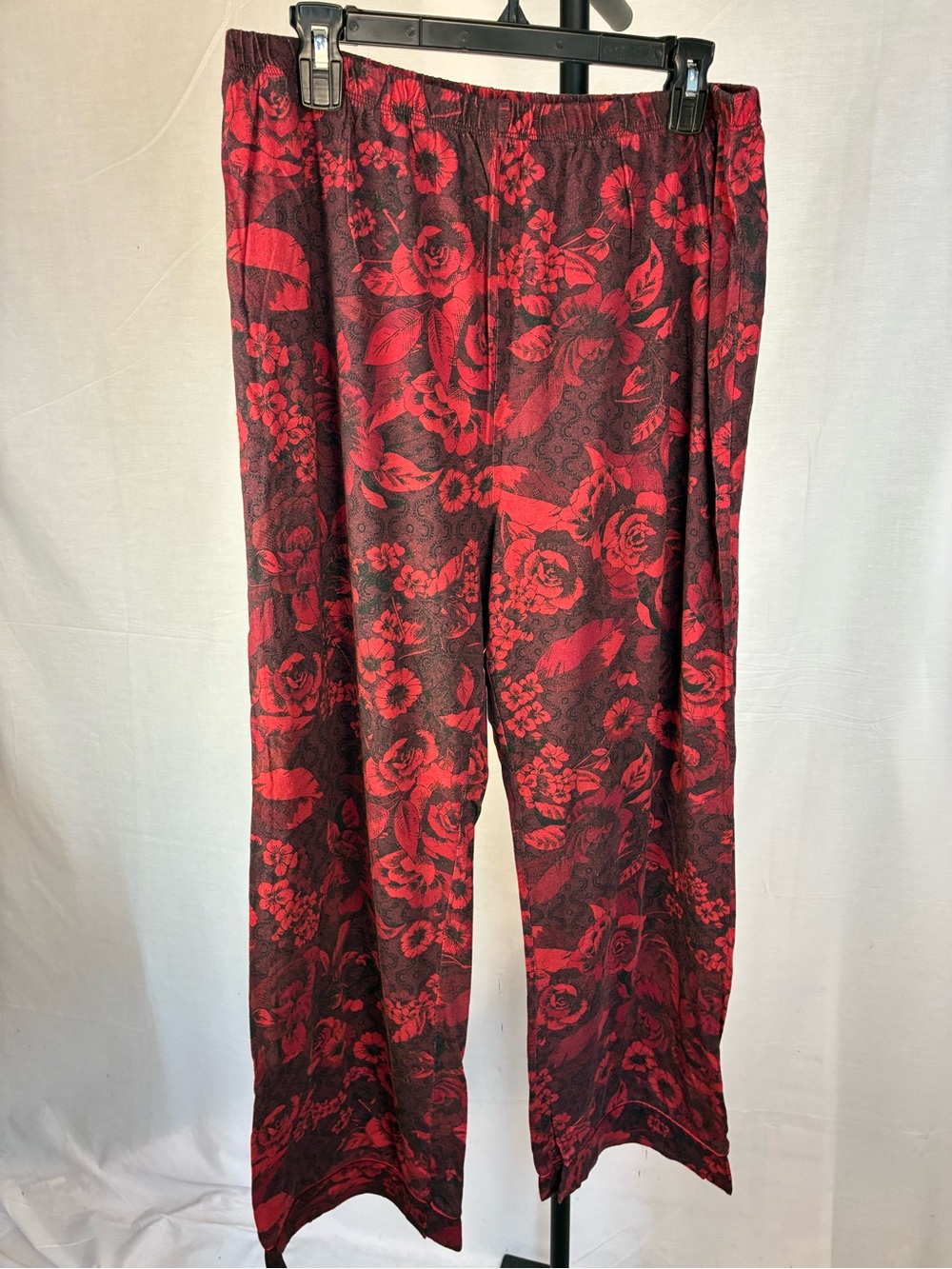 Johnny Was Red Floral Lounge Pajama Pants XXL